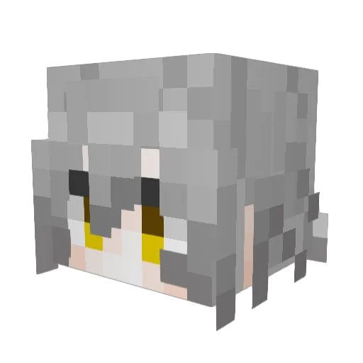 darezbtw Minecraft avatar head, 3D render