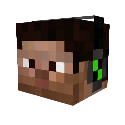 darfa59 Minecraft avatar head, 3D render