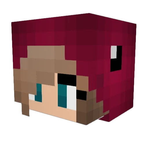 dariagreb Minecraft avatar head, 3D render