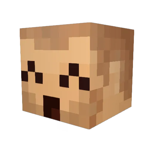 darii202 Minecraft avatar head, 3D render