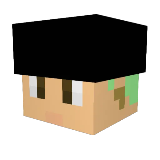 dario611 Minecraft avatar head, 3D render