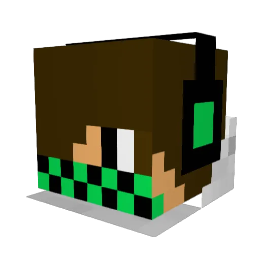 dariob99 Minecraft avatar head, 3D render