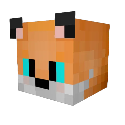 dariofx Minecraft avatar head, 3D render