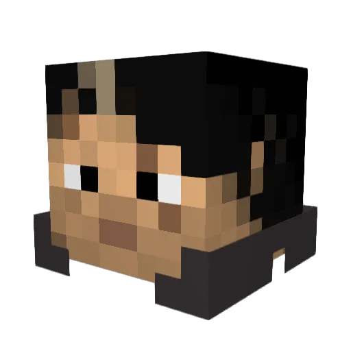 darius0203 Minecraft avatar head, 3D render