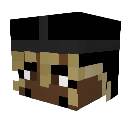 darius2845 Minecraft avatar head, 3D render
