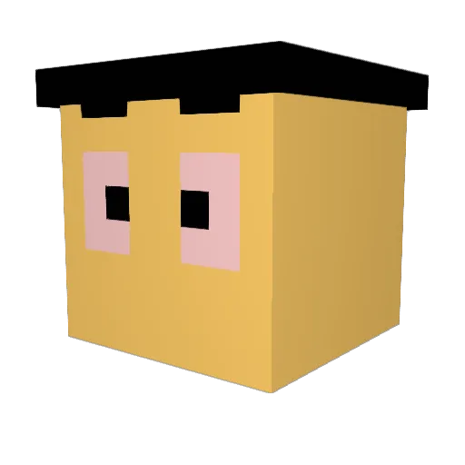 dariusawesome Minecraft avatar head, 3D render