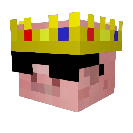 dariuswas Minecraft avatar head, 3D render