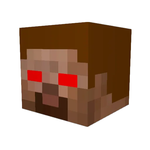 dark0578 Minecraft avatar head, 3D render