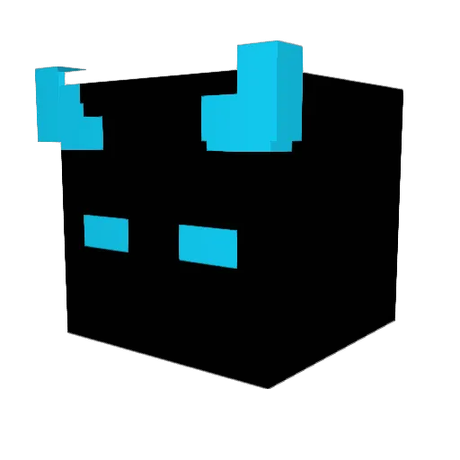 dark0666 Minecraft avatar head, 3D render