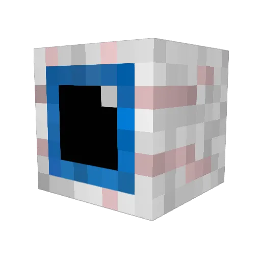dark0922 Minecraft avatar head, 3D render