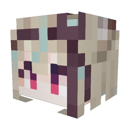 dark266xz Minecraft avatar head, 3D render