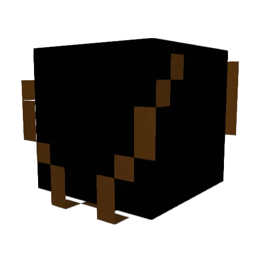 dark2h Minecraft avatar head, 3D render