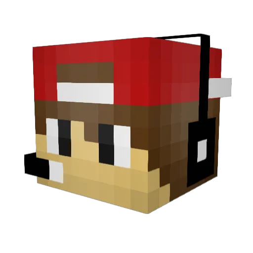 dark31410 Minecraft avatar head, 3D render