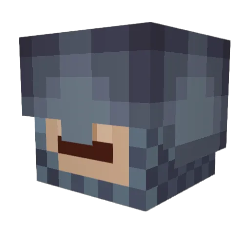 dark83x Minecraft avatar head, 3D render