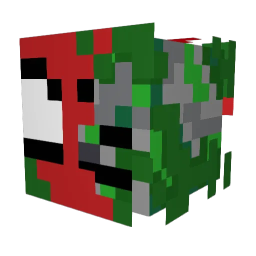 darkBOSS720 Minecraft avatar head, 3D render