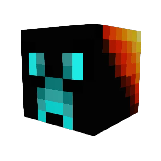 darkDelumm91 Minecraft avatar head, 3D render