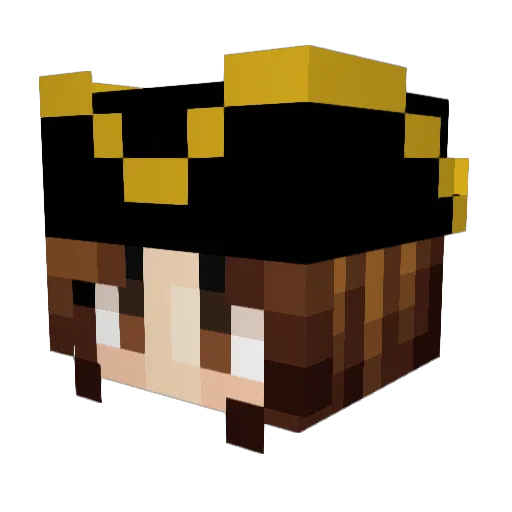 darkDra9on124 Minecraft avatar head, 3D render