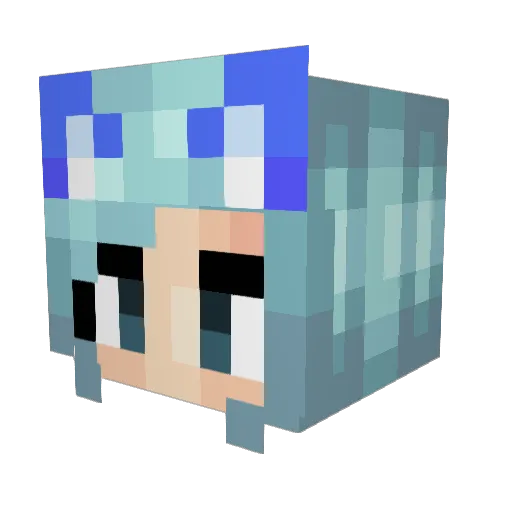 dark_angel188 Minecraft avatar head, 3D render