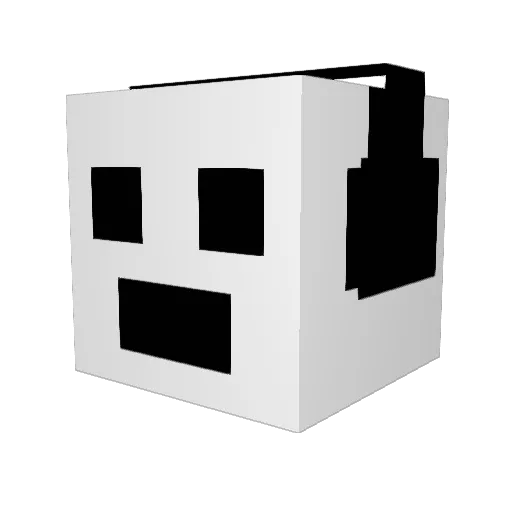 dark_dada Minecraft avatar head, 3D render
