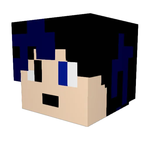 dark_drago0n3 Minecraft avatar head, 3D render
