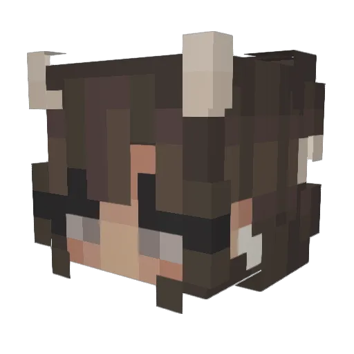 dark_legendxx Minecraft avatar head, 3D render