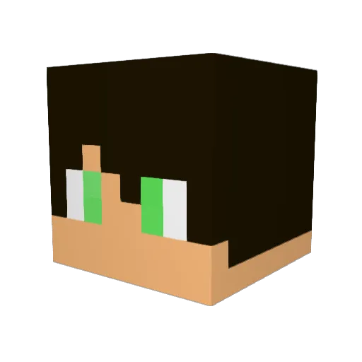 dark_lord915 Minecraft avatar head, 3D render