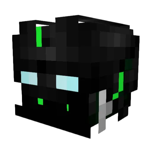dark_prince_3 Minecraft avatar head, 3D render