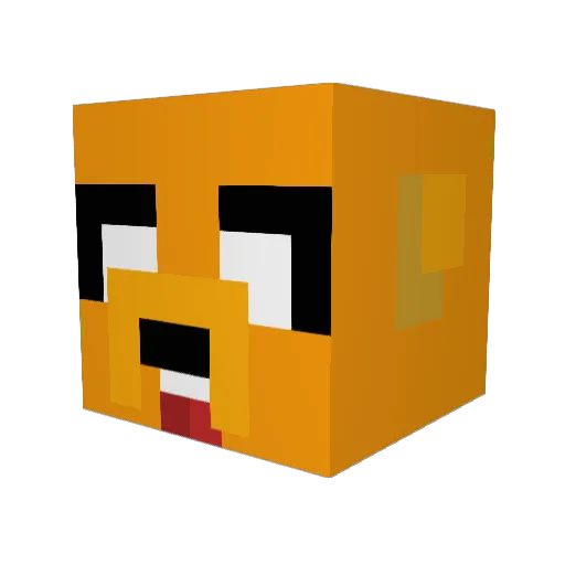 dark_x12 Minecraft avatar head, 3D render
