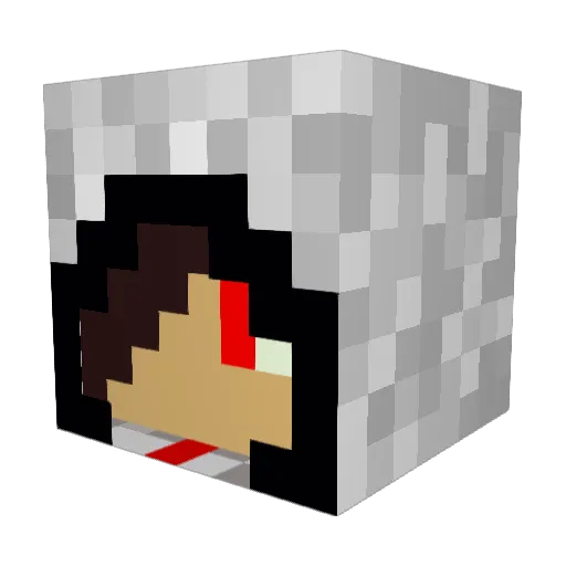 darkangel66606 Minecraft avatar head, 3D render