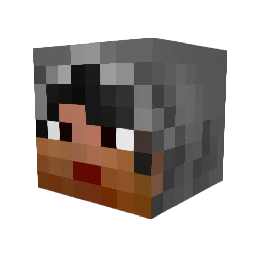 darkangel8 Minecraft avatar head, 3D render
