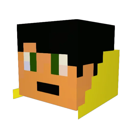 darkassasin101 Minecraft avatar head, 3D render