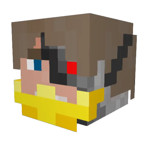 darkassassin747 Minecraft avatar head, 3D render
