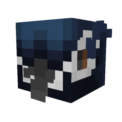 darkbaard Minecraft avatar head, 3D render