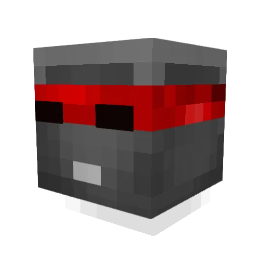 darkbilbo Minecraft avatar head, 3D render