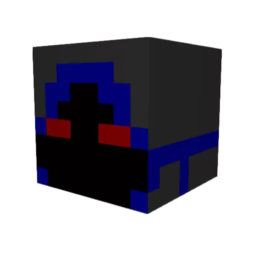darkbluslayer Minecraft avatar head, 3D render