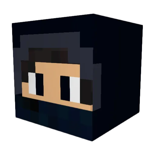 darkbone125 Minecraft avatar head, 3D render
