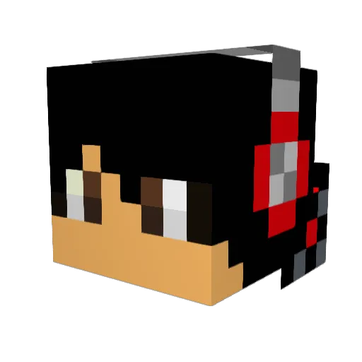darkbull123 Minecraft avatar head, 3D render