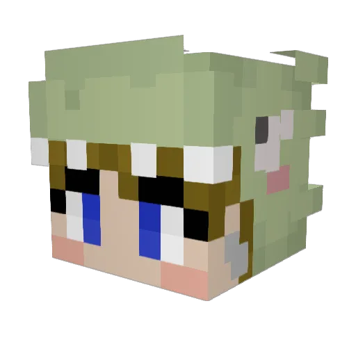 darkcatchers Minecraft avatar head, 3D render
