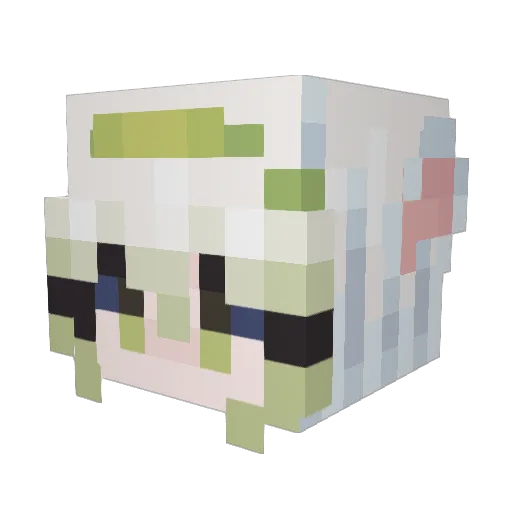 darkclaw914 Minecraft avatar head, 3D render