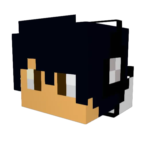 darkclaws04 Minecraft avatar head, 3D render