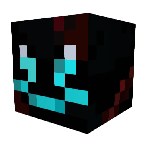 darkclerk Minecraft avatar head, 3D render