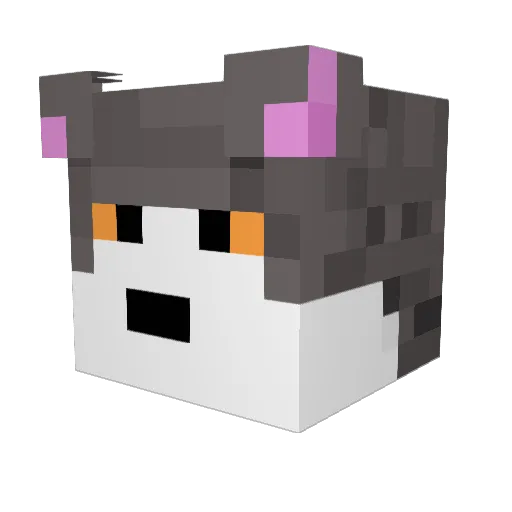 darkcow14 Minecraft avatar head, 3D render