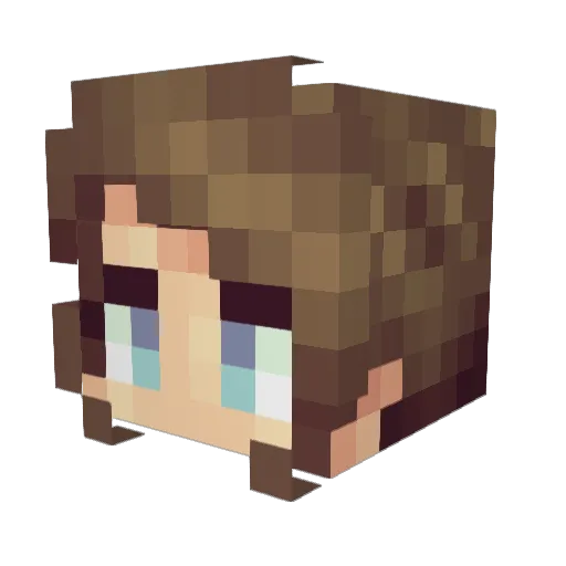 darkday15 Minecraft avatar head, 3D render