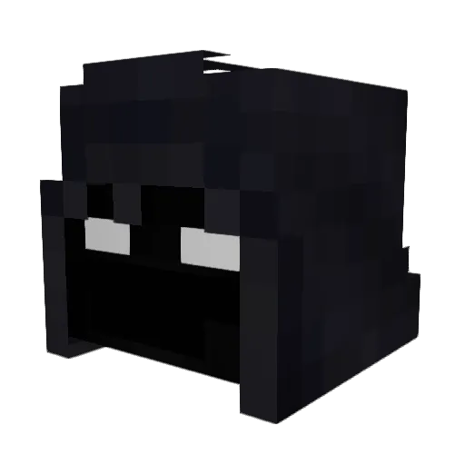 darkdismal Minecraft avatar head, 3D render