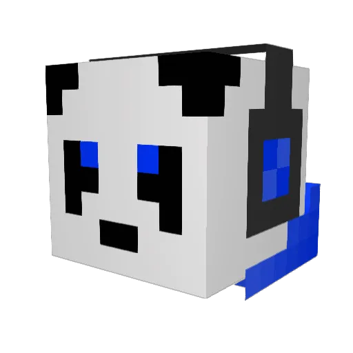 darkdraconium Minecraft avatar head, 3D render