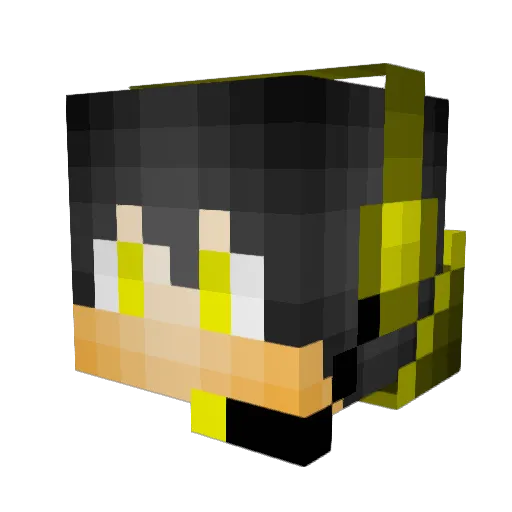 darkefe00 Minecraft avatar head, 3D render
