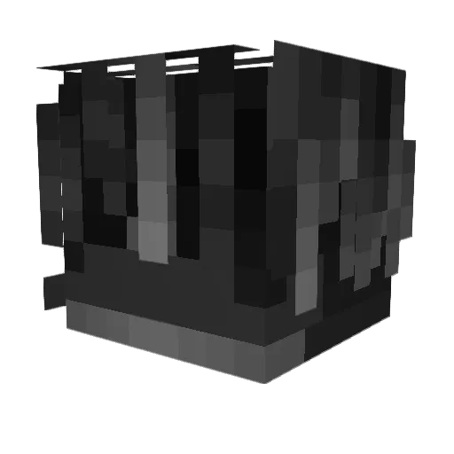 darkenRVK Minecraft avatar head, 3D render