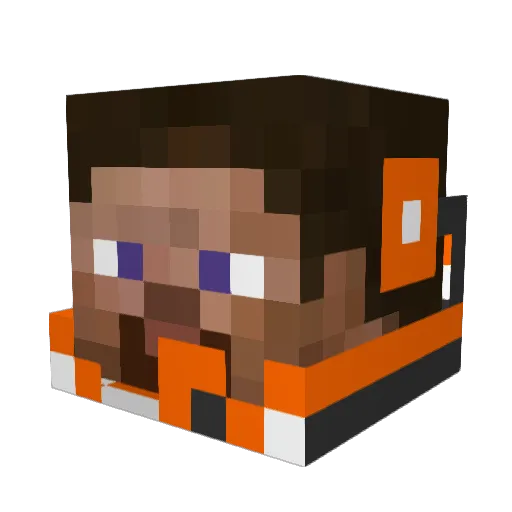 darkenbolt33 Minecraft avatar head, 3D render