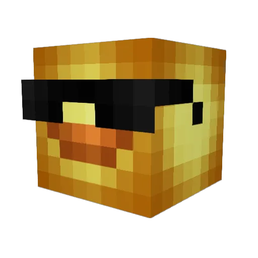 darkente94 Minecraft avatar head, 3D render