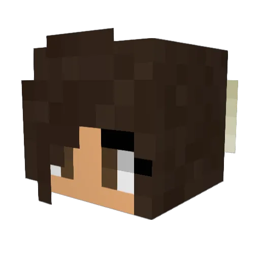 darker_sunrise Minecraft avatar head, 3D render